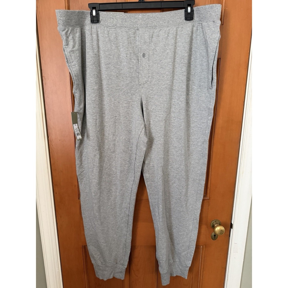 Men's Goodfellow Thundering Gray Knit Joggers Size XXL NWT Tapered Ultra Soft